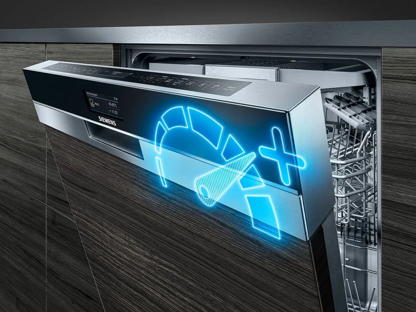 Siemens Geschirrspüler geöffnet Variospeed Programm Beschleunigung nachträglich